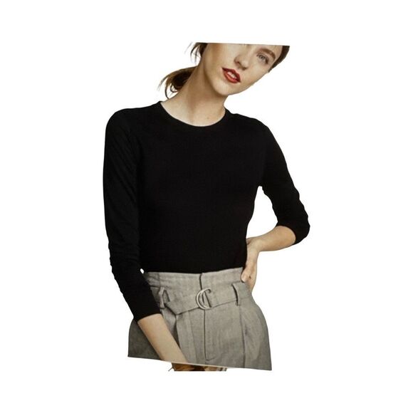 VINCE TOP ESSENTIAL LONG SLEEVE T-SHIRT. - Picture 1 of 5